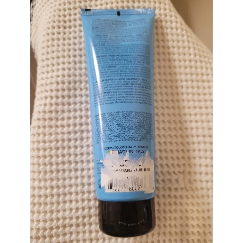 Delfanti Milano Hyaluronic Acid‎ Coconut Vegan Hand Cream Hydrating 8.4oz Italy